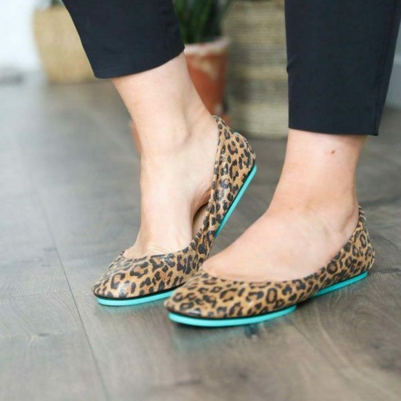 Tieks Shoes - Tieks Leopard Animal Print Leather Ballet Flats Shoes Women’s size 8 H13068